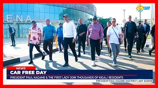 President Kagame and the First Lady joined thousands of Kigali City residents for #CarFreeDay