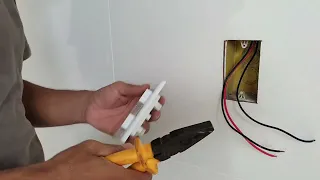 Instalação de interruptor duplo