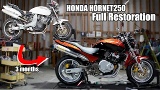 HONDA HORNET250|Record of 3 months of full motorcycle restoration.