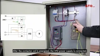 How to control VFD with push button switch/ terminal control/wire control