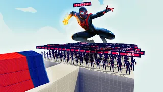 100x MILES MORALES + 1x GIANT vs EVERY GOD - Totally Accurate Battle Simulator TABS