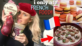 British girl ONLY ate FRENCH food for 24hours!!