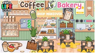 🥰☕️Coffee X Bakery 🥯 Shop Design in Tocalife |  new local shop home design Ideas  in Tocalife 🌎