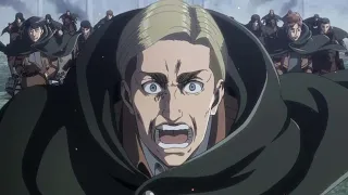 Erwin Smith Leads One Last Charge - 'Attack On Titan' (dub) 1 hour version