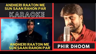 Andheri Raaton Me [ Shahenshah Movie ] Original Crystal Clear Karaoke With Scrolling Lyrics