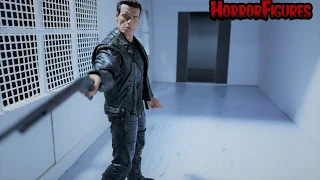 Neca Ultimate Terminator 2 T800 and T1000 Hospital Scene Stop Motion