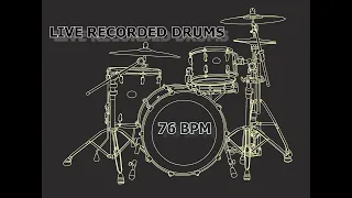 DRUM Track - Straight Beat  - 76 BPM