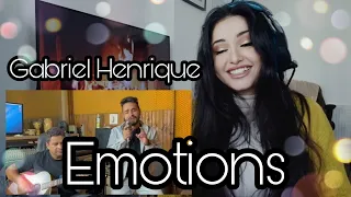 Music student reacts to @GabrielHenriqueMusic  EMOTIONS / he is my favourite