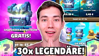 SUPERCELL SCHENKT UNS DAS GRÖßTE OPENING! 🎁 30 LEGENDÄRE KARTEN! | Clash Royale