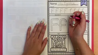 Letter F in ABC Book