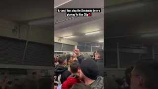 Arsenal fans sing the Zinchenko before playing Vs Man City🔴 #zinchenko #arsenal #manchestercity