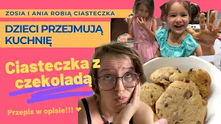 ZOSIA (5l.) i ANIA (3l.) robią CIASTECZKA Z CZEKOLADĄ! ❤️