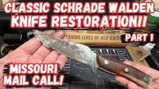 Classic Schrade-Walden Knife Restoration! Part 1