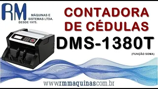 Contadora de Cédulas Bivolt DMS 1380T.. RM Máquinas e Sistemas Ltda.