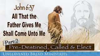 John 6 37 | All the Father Gives to Me Will Come | Predestined Called and Elect, Part:2