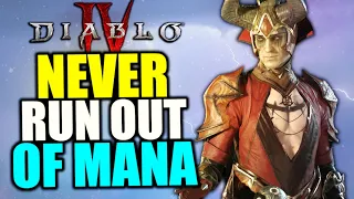 Diablo 4 INFINITE Mana Sorcerer Explained - No More Mana Problems