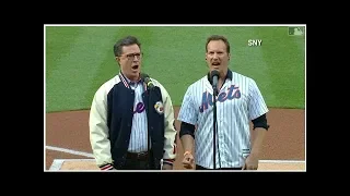 Stephen Colbert And Patrick Wilson Sing Surprisingly Great National Anthem World Today