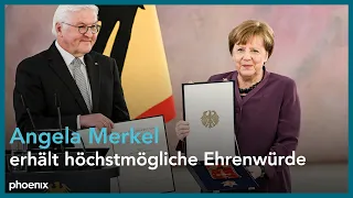 Altkanzlerin Angela Merkel erhält höchsten Verdienstorden der Bundesrepublik