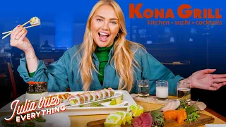 Julia Tries 33 Of The Most Popular Menu Items At Kona Grill | Delish