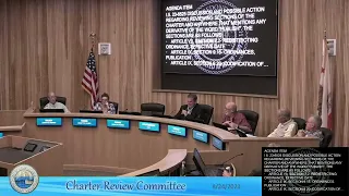 Redondo Beach Charter Review Advisory Committee, August 24, 2023