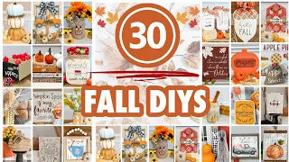 30 Dollar Tree Fall DIYS 2023! Quick & Easy Fall Crafts to Make Now! Fall Decor 2023