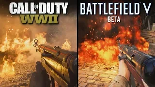 Battlefield V (BETA) vs Call of Duty: WWII | Direct Comparison