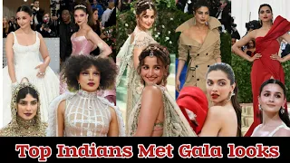 Top Costumes of Indian Celebs at Met Gala 2017-2024 || Indian celebrity unique fashion at met Gala