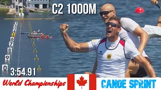 C2 Men 1000m Final | GERMANY CHAMPION | World Championships Halifax Canada 2022 | WAYkVlogs