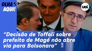 Reinaldo: Gostaria de ter o entusiasmo dos bolsonaristas; decisão de Toffoli sobre prefeito cairá