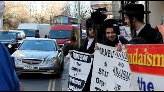 Free Rabbi Moshe Iram and Free Palestine! Jews in London protest against Zionist state