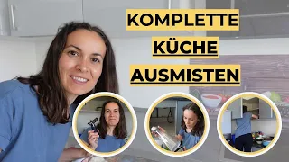 MINIMALISMUS | KOMPLETTE Küche ausmisten, aussortieren und organisieren (Ordnung schaffen)