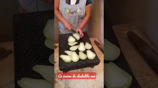 Preparando ricos chayotes capeados