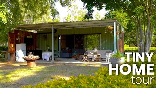 20ft Shipping Container Tiny House Conversion | Farm Stay Airbnb | Home Tour