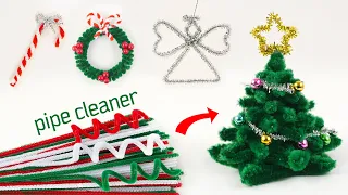 4 Amazing Christmas Decor Ideas with PIPE CLEANER |Pipe Cleaner Crafts |Christmas Decor Ideas