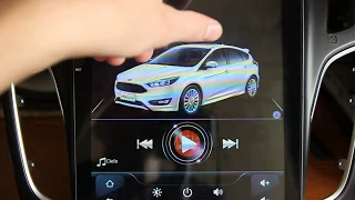 Обзор меню магнитолы Kaier в стиле Тесла (Tesla Style)