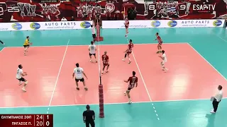 Highlights Ολυμπιακός Σ.Φ.Π. - Πήγασος Πολίχνης 5αγων. Volley League 19-11-2022