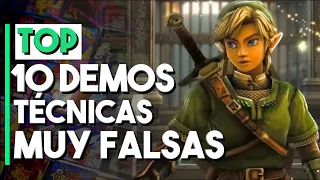 10 DEMOS TÉCNICAS de VIDEOJUEGOS con las QUE NOS MINTIERON EN LA CARA