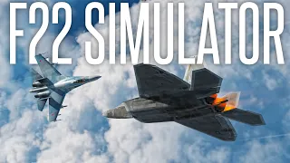 The Closest We Have to a Realistic F22 Simulator... (DCS F-22 Mod)