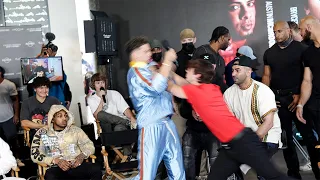 BRYCE HALL & AUSTIN MCBROOM FIGHT AT the BOXING PRESS CONFERENCE│I SAVED A LADY...