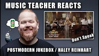 Music Teacher Reacts: POST MODERN JUKEBOX / HALEY REINHART - Don't Speak