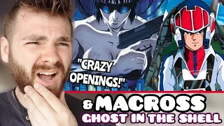 First Time Reacting to "MACROSS Openings (1-6)" + "GHOST IN THE SHELL Openings" | ANIME REACTION