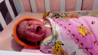 Menggemaskan!!! Bayi Baru Lahir Ini Menangis Bikin Gemas