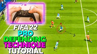 This PRO DEFENDING TECHNIQUE is GAME CHANGING in FIFA 22 | PLAYER SWITCHING to the CB | FIFA 22