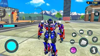 Optimus Prime Multiple Transformation Jet Robot Car Game 2020 #34 - Android Gameplay