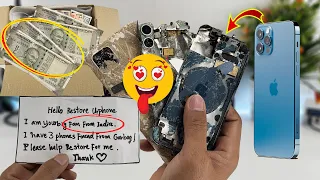 How To Restore Destroyed iPhone 12 Pro in $535 For Big Fan From India !!