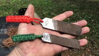 How To Make A (Flint and Steel) Steel Out Of A File And Trying It Out!