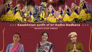 Kazakhstan outfit of Sri Radha Madhava | Mayapur Divine Threads