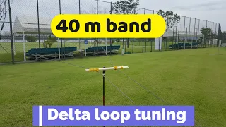 40m delta loop tuning