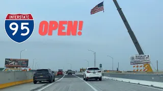 Driving I-95 in Philadelphia after Bridge Collapse Repair - Fourth of July Weekend