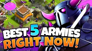 Top 5 TH 8 Attack Strategies WITH Clan Castle Troops (Clash of Clans)